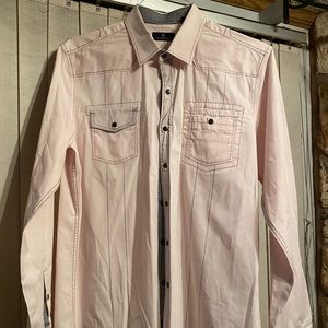 7 Diamonds Light Pink Button Down
